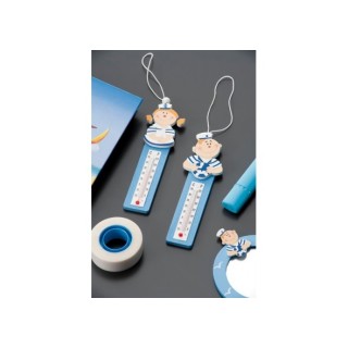 Termometro in legno decorato per bambini