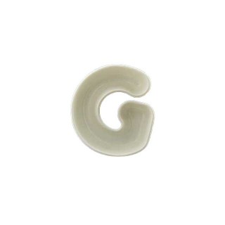 Lettera G in porcellana 10 cm | CarinCasa