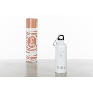 Borraccia termica alluminio bianco h21 d6,6 cm | CarinCasa