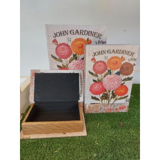 Set 3 cassette libro 30x20x7 cm gardiner | CarinCasa