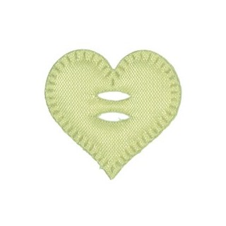 Applicazione cuoricino verde acido | CarinCasa