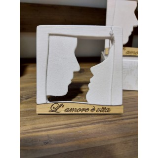 Wanda quadretto profili piccolo 10x10 cm | CarinCasa