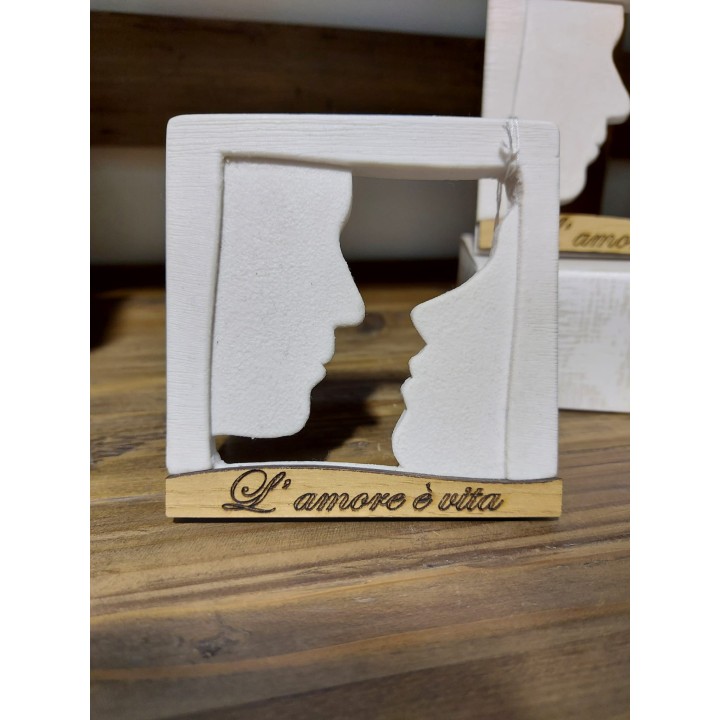 Wanda quadretto profili piccolo 10x10 cm | CarinCasa