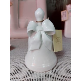 Campanella grande con fiocco bianco capodimonte 7 x 13 cm |…