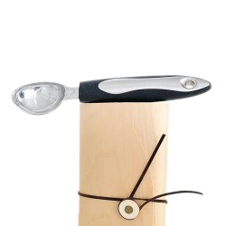 Stell cucchiaio gelato nero+scat.balsa