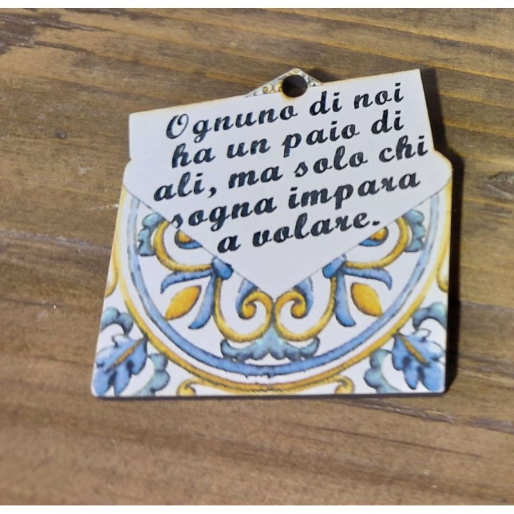 Deruta applicazione maiolica "ognuno" | CarinCasa