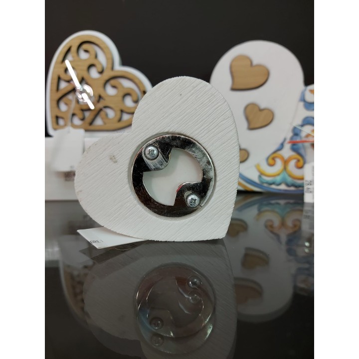 Agata stappa bottiglie cuore 8x8 cm | CarinCasa