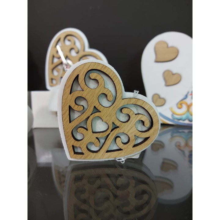 Agata stappa bottiglie cuore 8x8 cm | CarinCasa