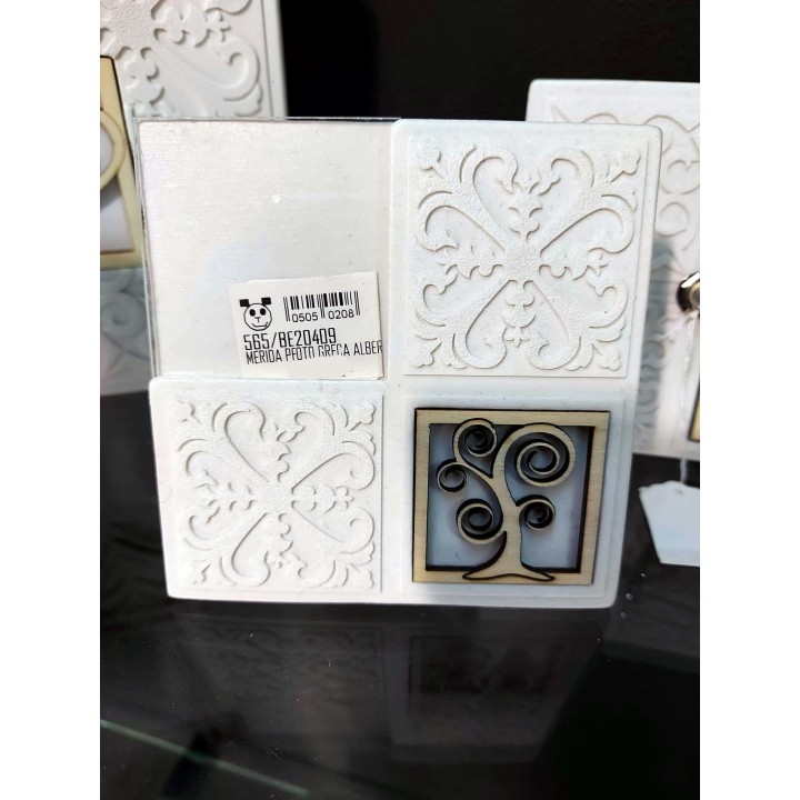 Merida porta foto greca albero 11.5x11.5 cm | CarinCasa