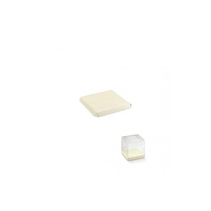 Fondi rialzati pelle bianca 8 x 8 cm | CarinCasa