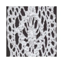 Nastro pizzo cotone importazione 50 mm bianco 10 mt