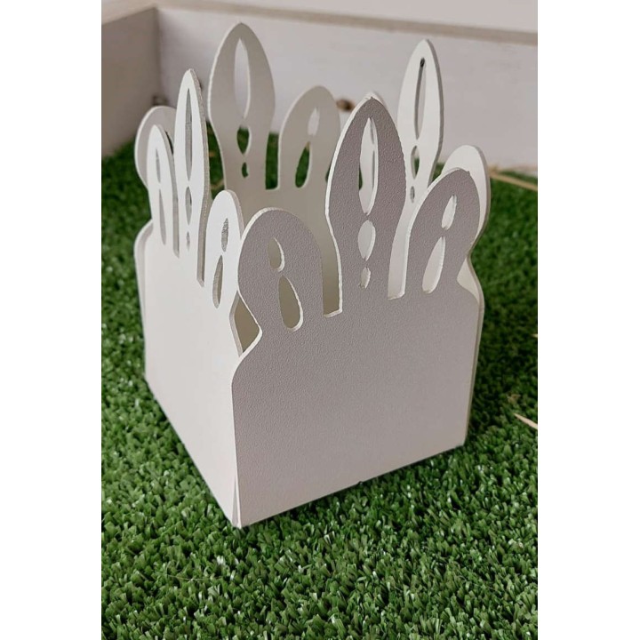 Porta bocchieri - porta grissini in metallo bianco decoro…