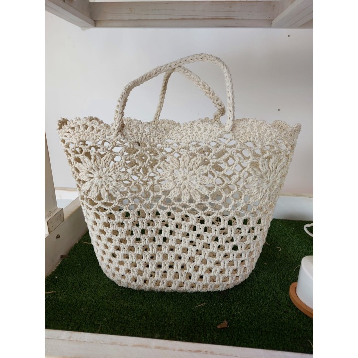 Borsa macrame' 38x25x30 cm | CarinCasa