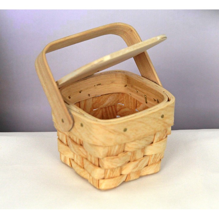 Cesto Vimini 6x6x5 cm colore naturale | CarinCasa