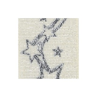 Nastro clio lurex 25 mm bianco e stelle argento 10 mt |…