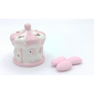 Giostrina con led 5,5x5,5x6,5 col.rosa | CarinCasa