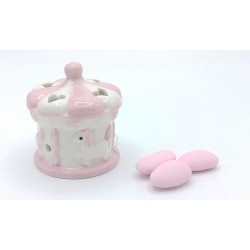 Giostrina con led 5,5x5,5x6,5 col.rosa