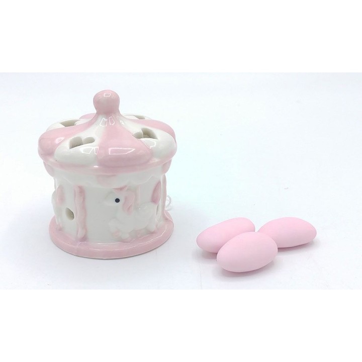 Giostrina con led 5,5x5,5x6,5 col.rosa | CarinCasa