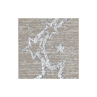 Nastro clio lurex 36 mm tortora e stelle argento 10 mt |…