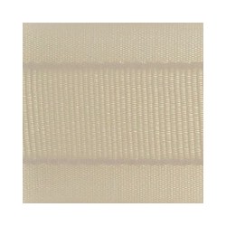 Nastro gross grain bordi raso 25 mm panna 20 mt