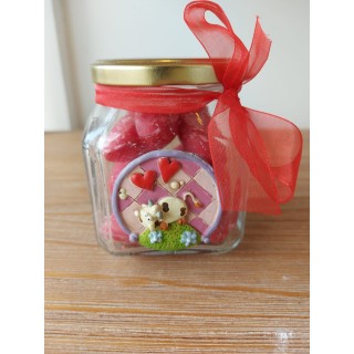 Vasetto mucca saponi cuori | CarinCasa