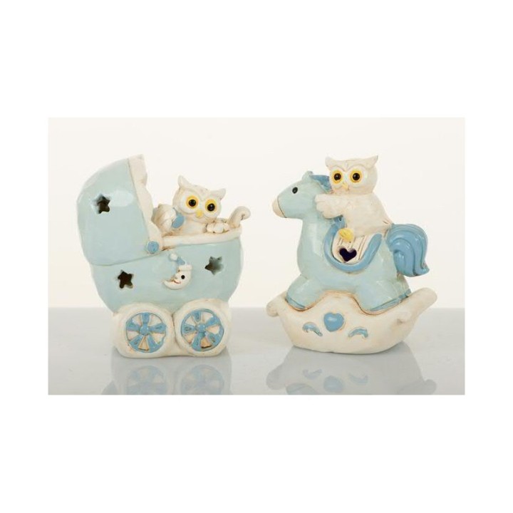 Lampada notte gufi celeste