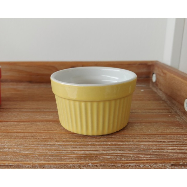 Confezione 4 Pirottini ramequin cm.7,2x4,3 zanzibar yellowa…