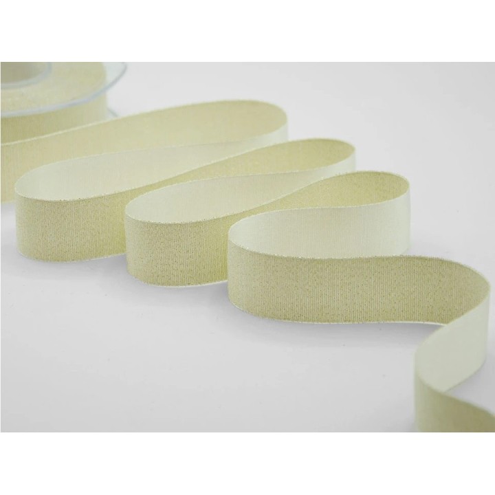 Nastro raso boutique lame' 16 mm oro 20 mt | CarinCasa