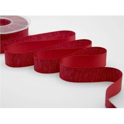 Nastro raso boutique lame' 10 mm rosso 20 mt
