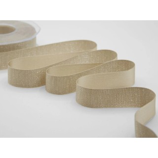 Nastro raso boutique lame' 16 mm beige 20 mt | CarinCasa