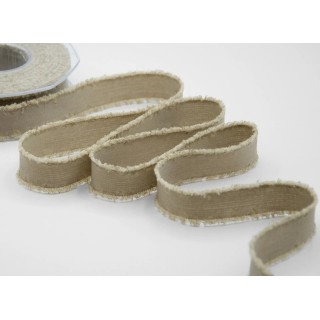 Nastro sfrangiato 23 mm tortora 15 mt | CarinCasa