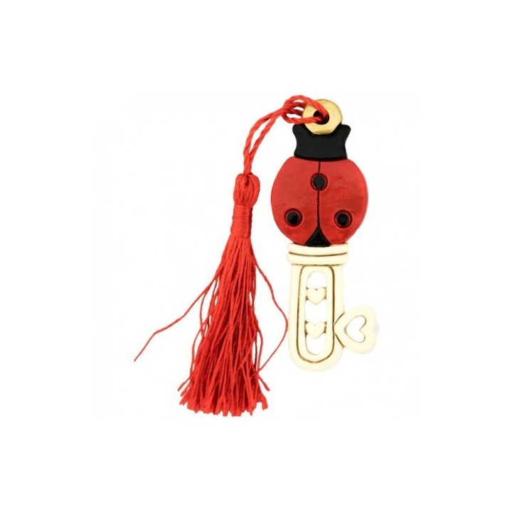 Appendino chiave coccinella cm.7 h.7 (10/300) | CarinCasa