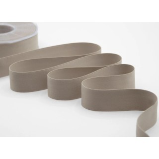 Nastro doppio raso opaco 15 mm tortora 20 mt | CarinCasa