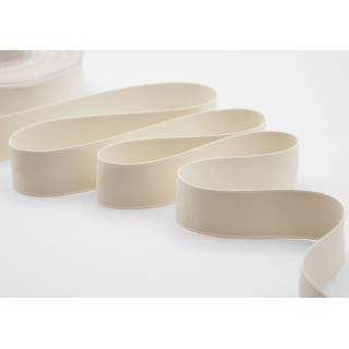 Nastro doppio raso opaco 25 mm panna 20 mt | CarinCasa