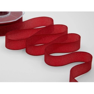 Nastro velo luminoso 25 mm rosso 20 mt | CarinCasa