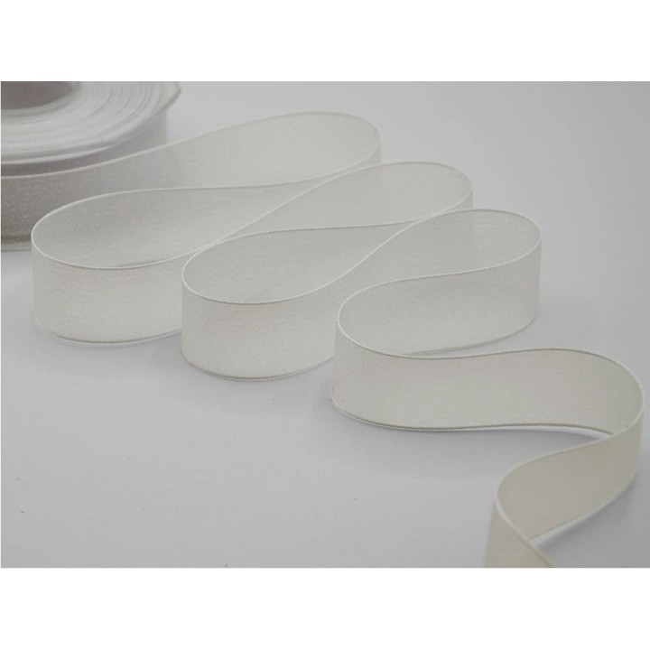 Nastro velo luminoso 25 mm bianco 20 mt | CarinCasa
