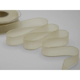 Nastro velo luminoso 25 mm panna 20 mt | CarinCasa