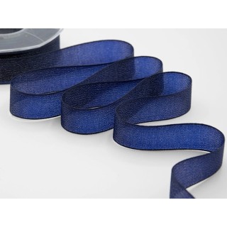 Nastro velo luminoso 25 mm blu notte 20 mt | CarinCasa