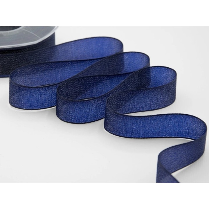 Nastro velo luminoso 25 mm blu notte 20 mt | CarinCasa