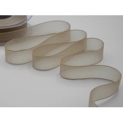 Nastro velo luminoso 25 mm tortora 20 mt