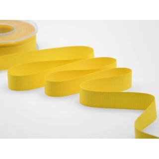 Nastro gross grain 20 mm giallo sole 20 mt | CarinCasa