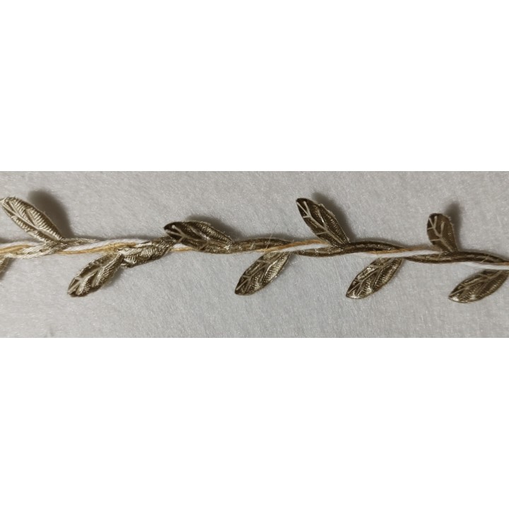 Nastro foglie intrecciate 25 mm marroni 5 mt | CarinCasa