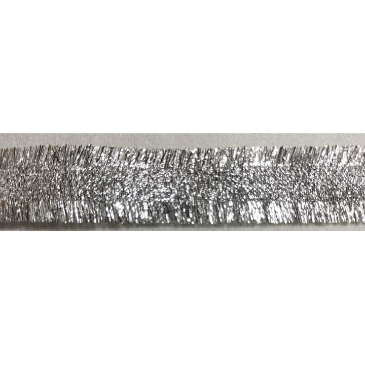Nastro sfrangiato lame' 22 mm argento 15 mt | CarinCasa