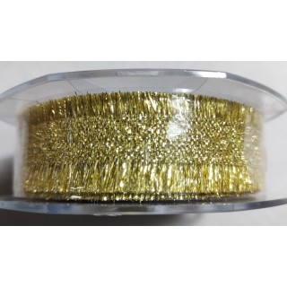 Nastro sfrangiato lame' 22 mm oro 15 mt | CarinCasa