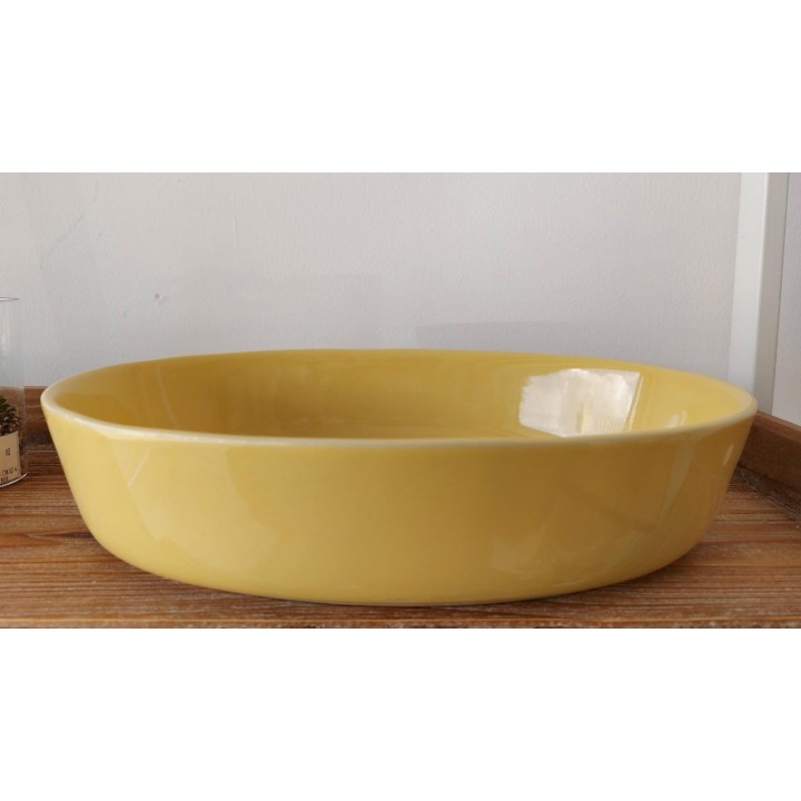 Pirofila ovale colore giallo kaleidos 30 cm | CarinCasa