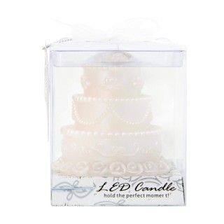 Candela led a forma di torta nunziale