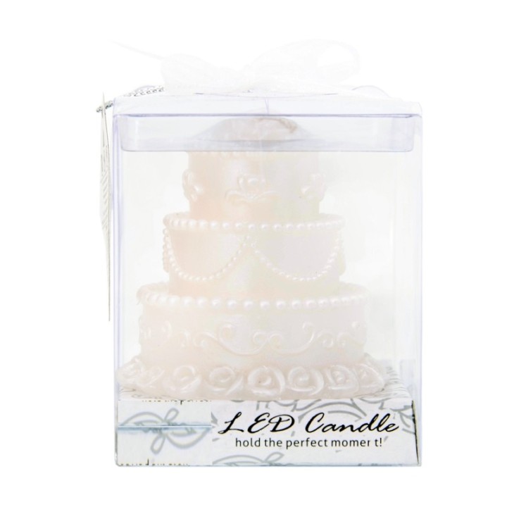 Candela led a forma di torta nunziale
