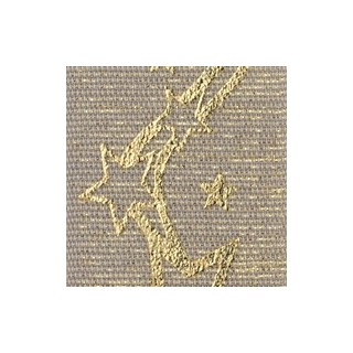 Nastro clio lurex 36 mm tortora e stelle oro 10 mt |…