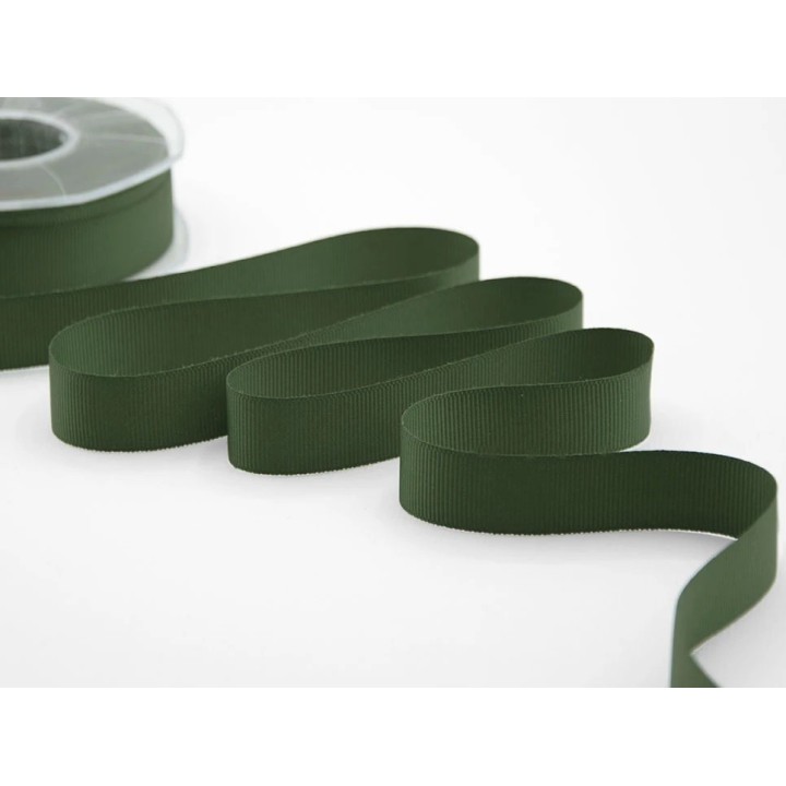 Nastro gross grain 15 mm verde inglese 20 mt | CarinCasa