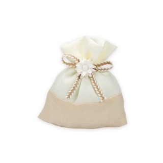 Sacchetto bicolor base beige | CarinCasa